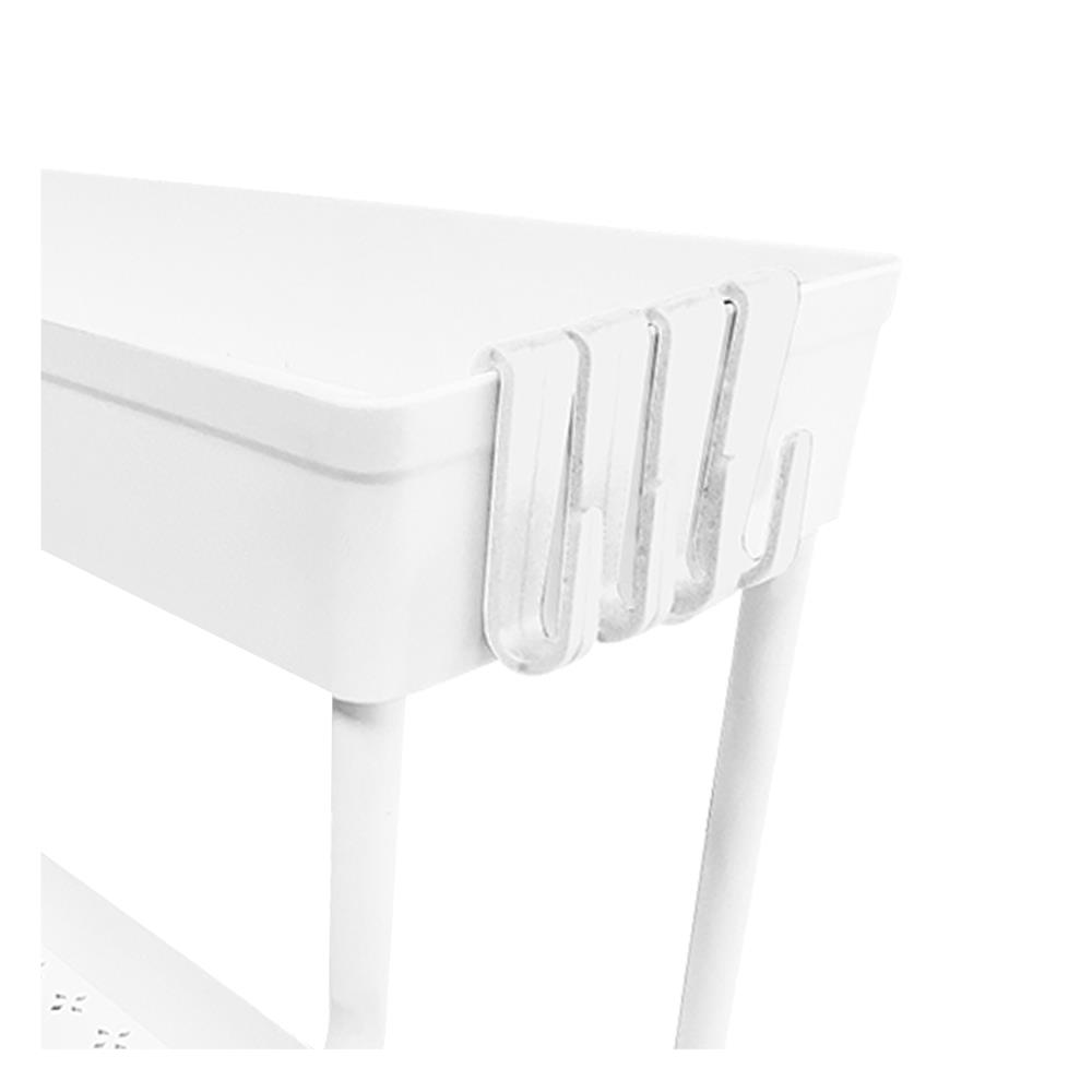 ชั้นวางอเนกประสงค์ 2 ชั้น KECH SLIDE สีขาว