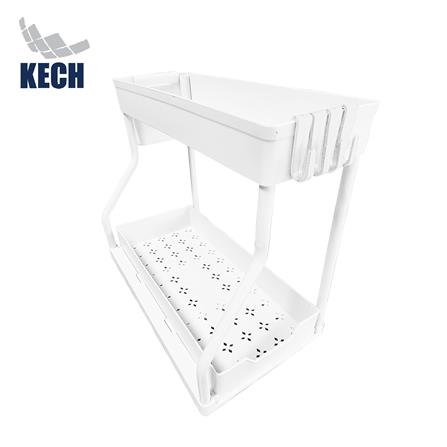 ชั้นวางอเนกประสงค์ 2 ชั้น KECH SLIDE สีขาว_0