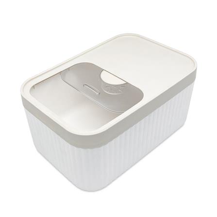 ถังข้าวสารฝาเลื่อน KECH SAVE SPACE 5 กก. สีขาว/ครีม_3