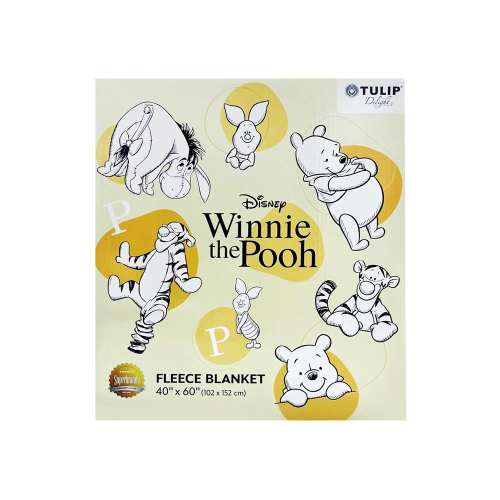 ผ้าห่ม TULIP POOH 40X60 นิ้ว 02106-TFG15