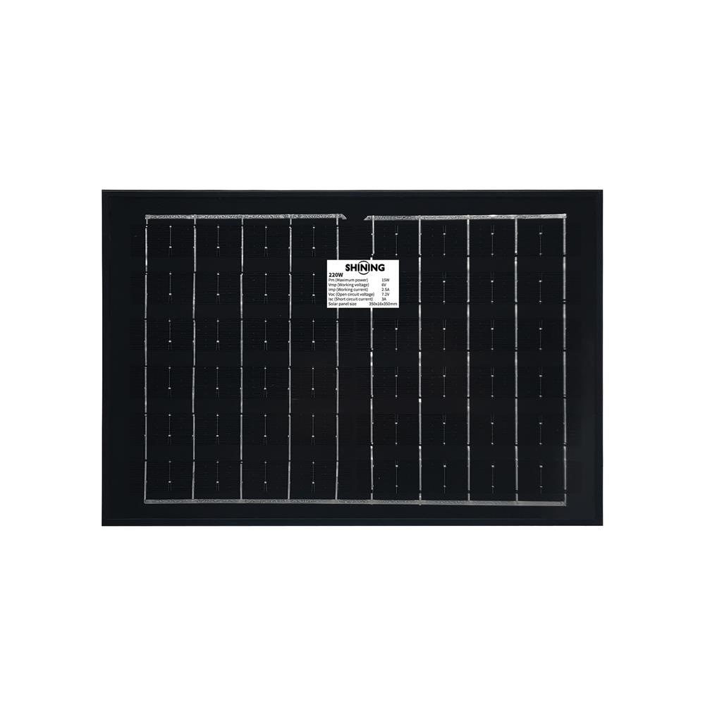 สปอตไลท์ SOLAR SHINING GALAXY 220 วัตต์ DAYLIGHT สีดำ