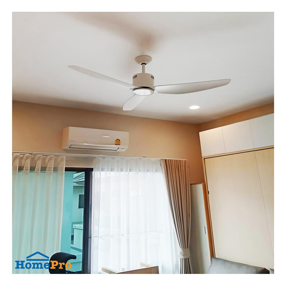 พัดลมไม่มีโคมไฟ MR.KEN 25-01739 52 นิ้ว สีขาว