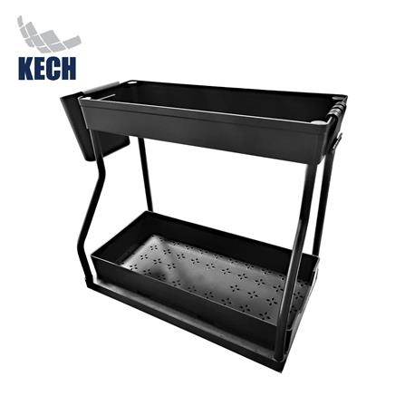 ชั้นวางอเนกประสงค์ 2 ชั้น KECH SLIDE สีดำ_0