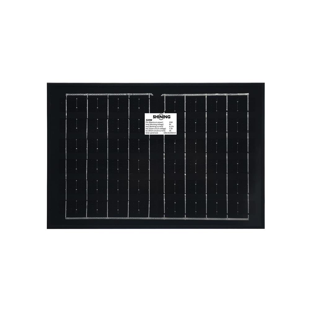 สปอตไลท์ SOLAR SHINING GALAXY 320 วัตต์ DAYLIGHT สีดำ