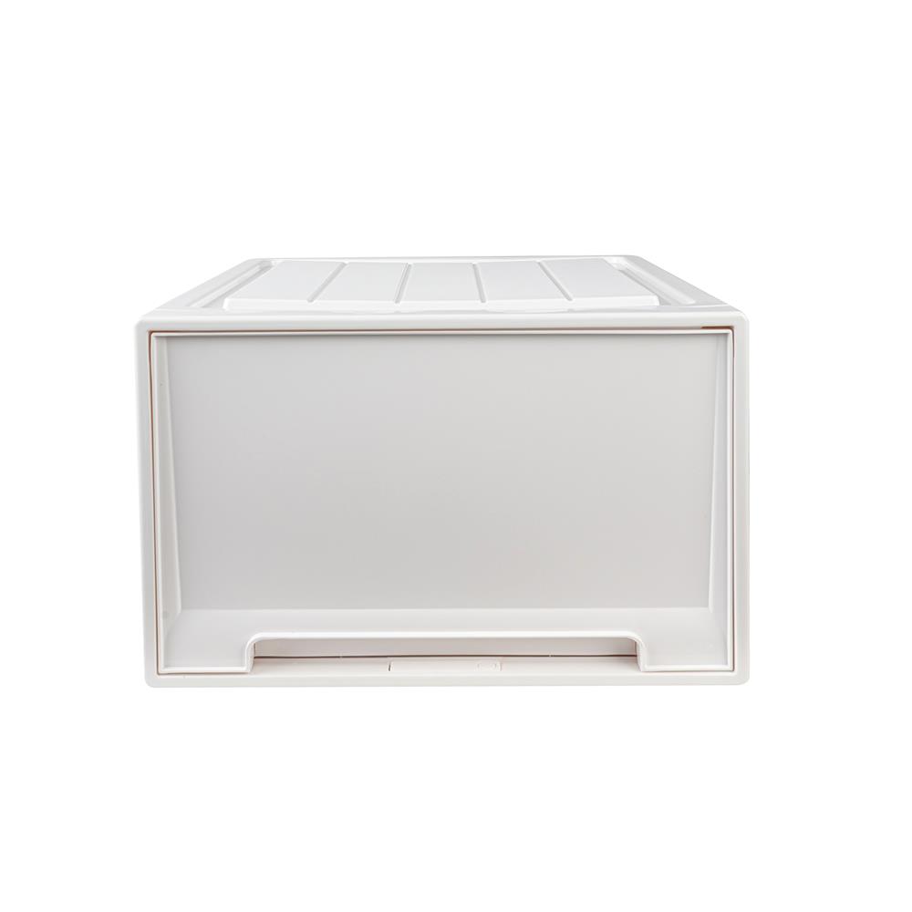 กล่องลิ้นชัก STACKO NETA SIZE L 45X44X29.7 ซม. สีขาว