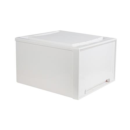 กล่องลิ้นชัก STACKO NETA SIZE L 45X44X29.7 ซม. สีขาว_2