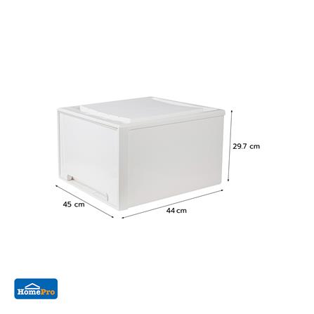 กล่องลิ้นชัก STACKO NETA SIZE L 45X44X29.7 ซม. สีขาว_6