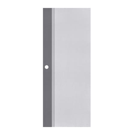 ประตูภายนอก เจาะลูกบิด UPVC ECO-DOOR ED1 80X200 ซม. สีขาว-เทา_0