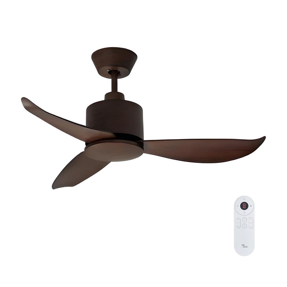 พัดลมไม่มีโคมไฟ MR.KEN 25-01801 36 วัตต์ สีน้ำตาลเข้ม