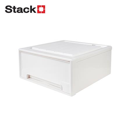 กล่องลิ้นชัก STACKO NETA SIZE M 45X44X22.6 ซม. สีขาว_0