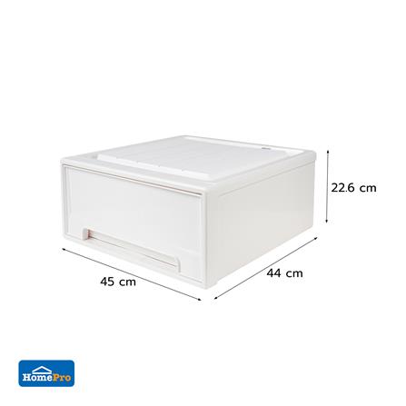 กล่องลิ้นชัก STACKO NETA SIZE M 45X44X22.6 ซม. สีขาว_6