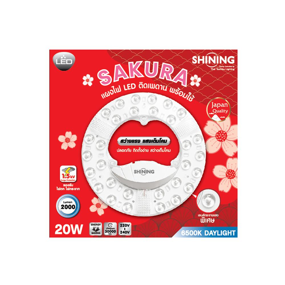 หลอด LED SHINING MAGNET SAKURA 20 วัตต์ DAYLIGHT
