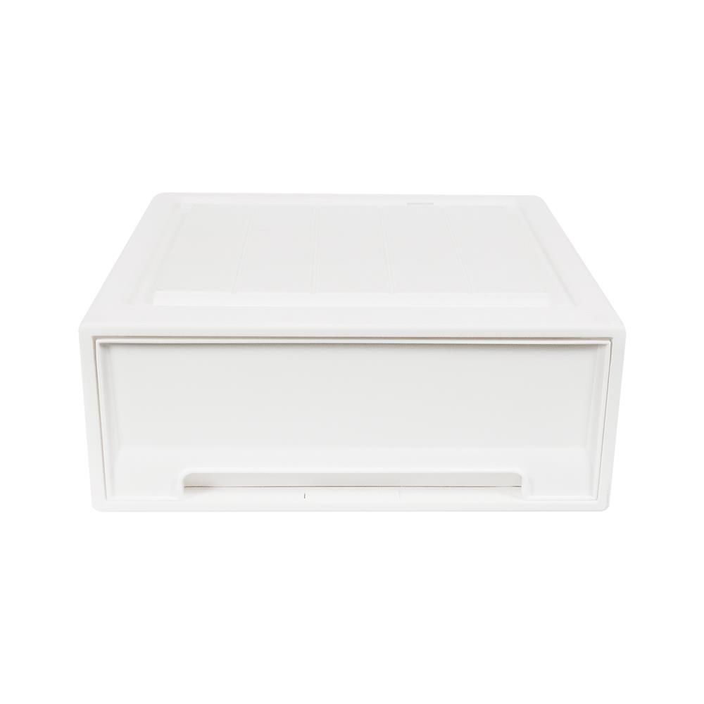 กล่องลิ้นชัก STACKO NETA SIZE S 45X44X17.7 ซม. สีขาว