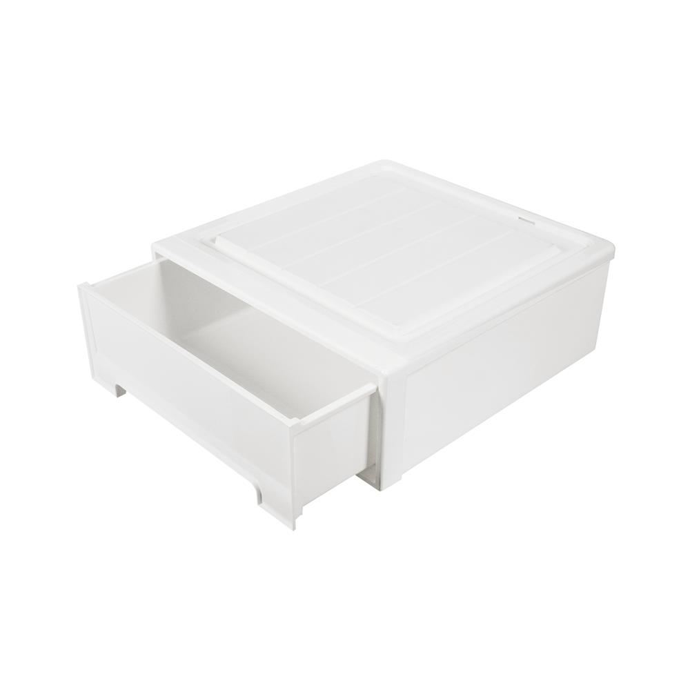 กล่องลิ้นชัก STACKO NETA SIZE S 45X44X17.7 ซม. สีขาว