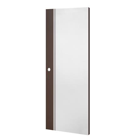 ประตูภายนอก UPVC ECO-DOOR ED2 80X200 ซม. สีขาว-โอ๊ค เจาะลูกบิด_1