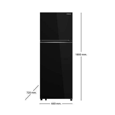ตู้เย็น 2 ประตู HITACHI HRTN6443SGBKTH 14.4 คิว กระจกดำ_3