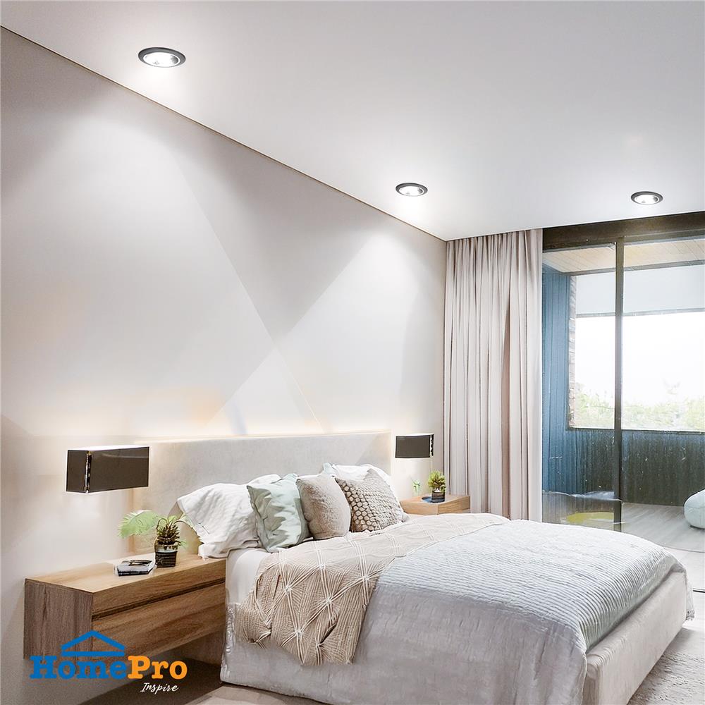 ดาวน์ไลท์ CARINI LD0140-BK 4 นิ้ว สีดำ กลม