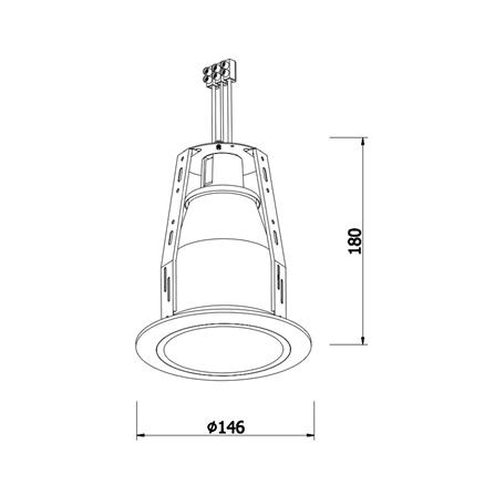 ดาวน์ไลท์ CARINI LD0140-BK 4 นิ้ว สีดำ กลม_5