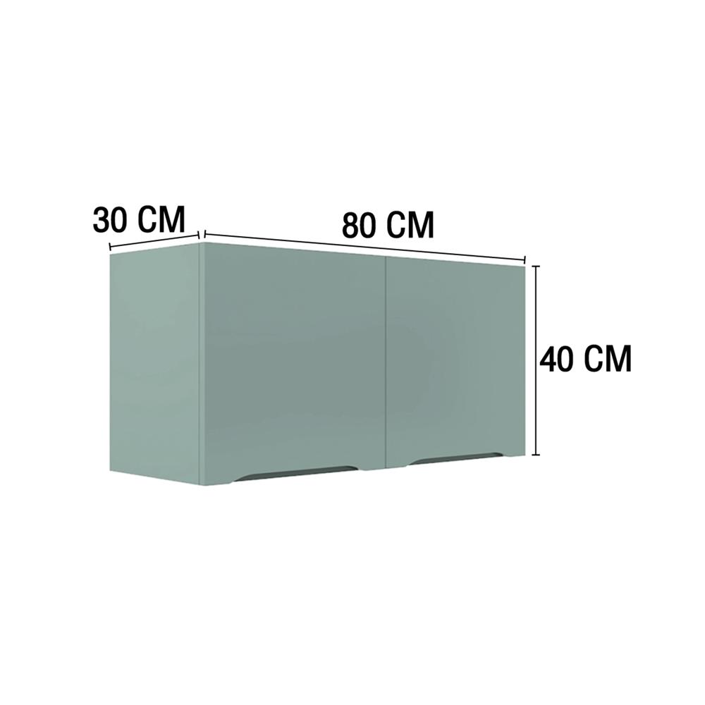 ตู้แขวนคู่ MJ DOT 80x40 ซม. สี SEA SALT