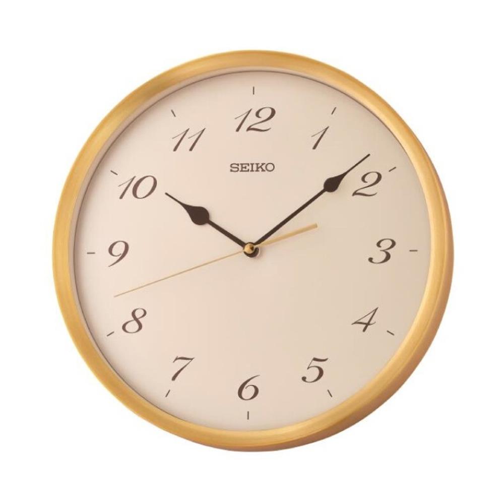 นาฬิกาแขวน SEIKO CLOCKS QXA784G 11.8 นิ้ว สีครีม