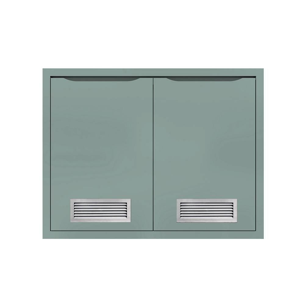 บานซิงค์คู่พร้อมช่องระบายอากาศ MJ EC 86x66 ซม. สี SEA SALT