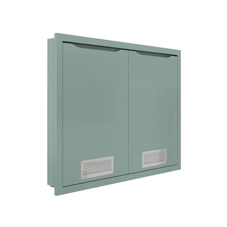 บานซิงค์คู่พร้อมช่องระบายอากาศ MJ EC 86x66 ซม. สี SEA SALT_1