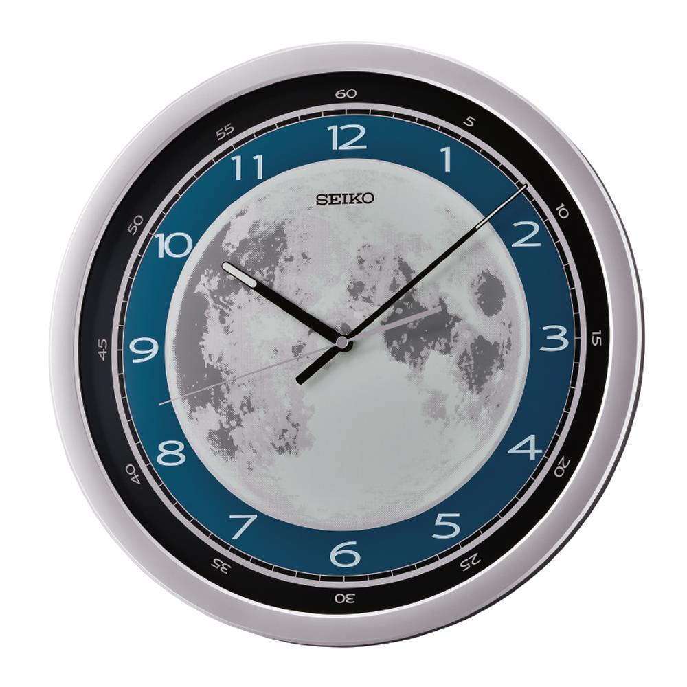 นาฬิกาแขวน SEIKO CLOCKS QXA831S 15.7 นิ้ว สีเงิน