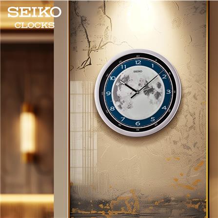 นาฬิกาแขวน SEIKO CLOCKS QXA831S 15.7 นิ้ว สีเงิน_4
