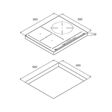 เตาฝังอินดักชั่น TEKA IBF 63210 BK(VI3) 60 ซม._4