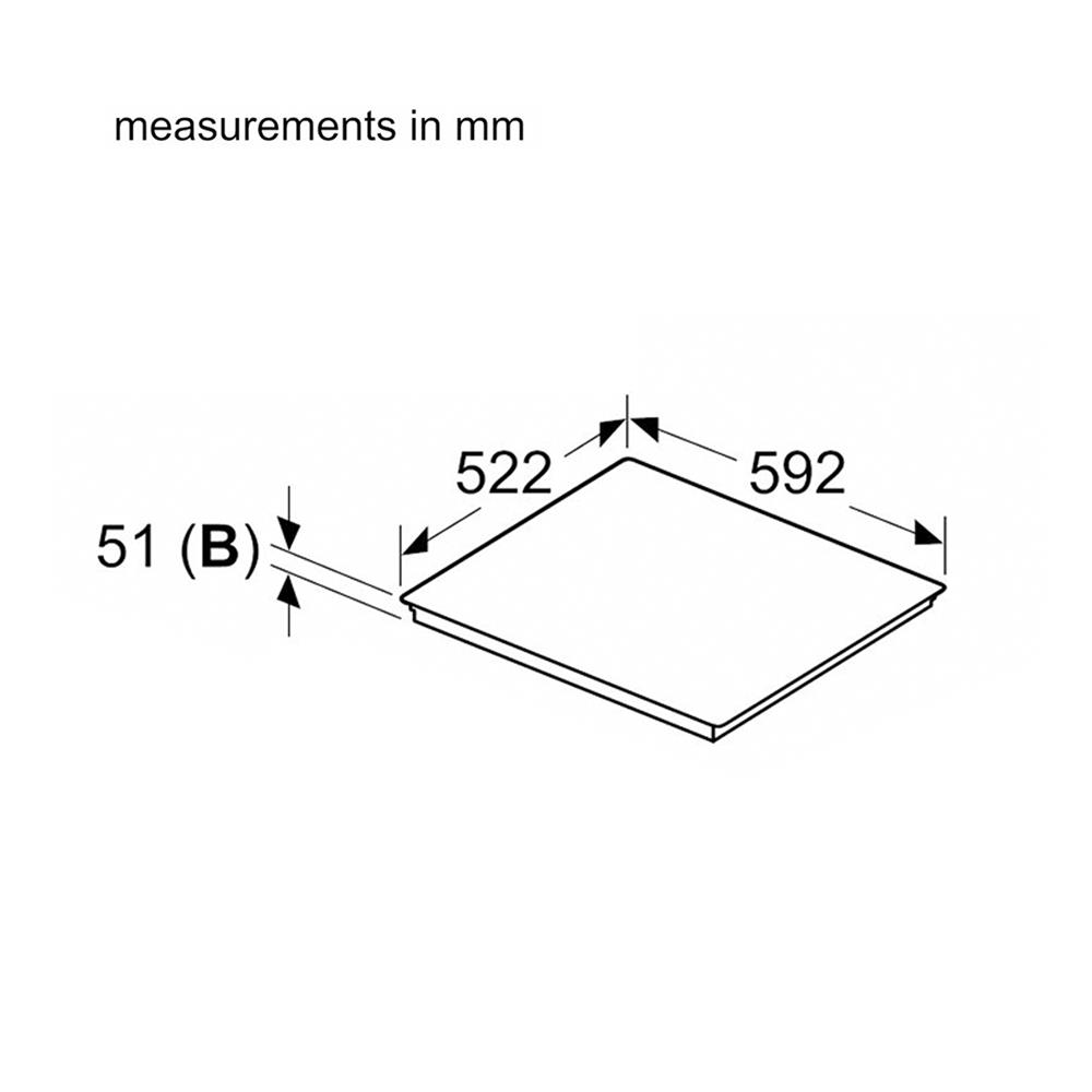 เตาฝังอินดักชั่น BOSCH PUG611AA5D 60 ซม.