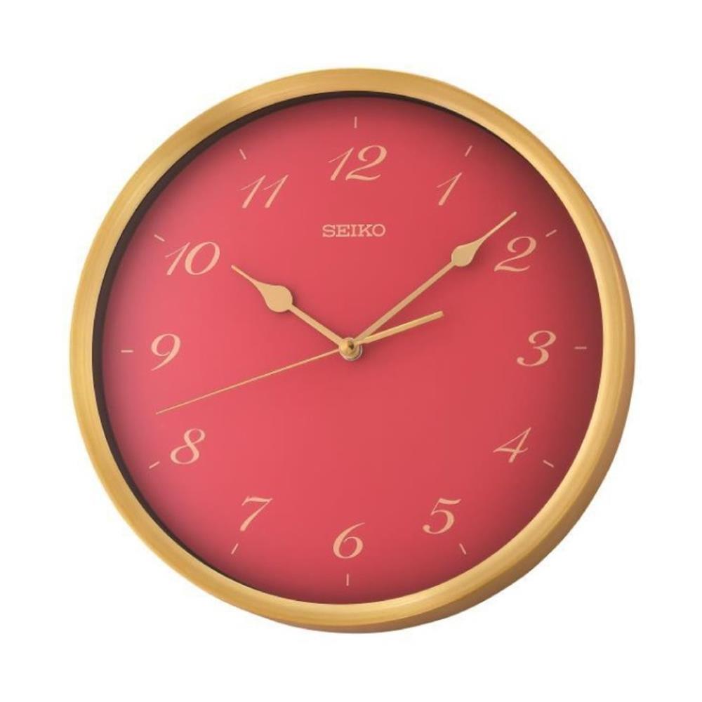 นาฬิกาแขวน SEIKO CLOCKS QXA784A 11.8 นิ้ว สีแดง