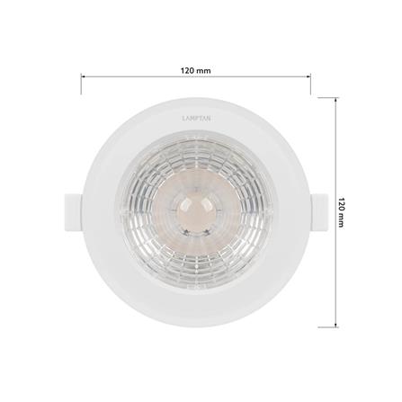 ดาวน์ไลท์ LED LAMPTAN CHOSEN 4.7 นิ้ว 13 วัตต์ DAYLIGHT/COOL WHITE/WARM WHITE สีขาว_8