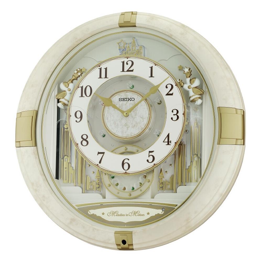 นาฬิกาแขวน SEIKO CLOCKS QXM603W 16.7X16.2 นิ้ว สีขาว