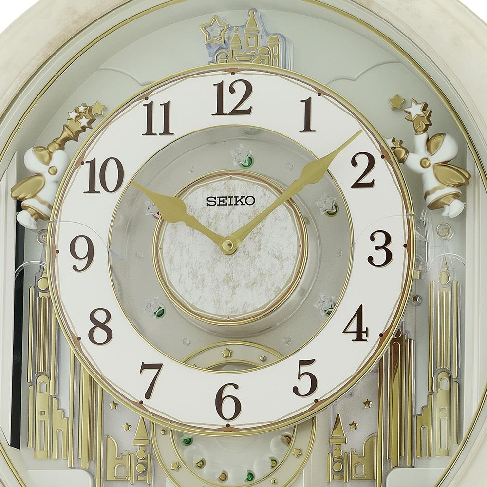 นาฬิกาแขวน SEIKO CLOCKS QXM603W 16.7X16.2 นิ้ว สีขาว