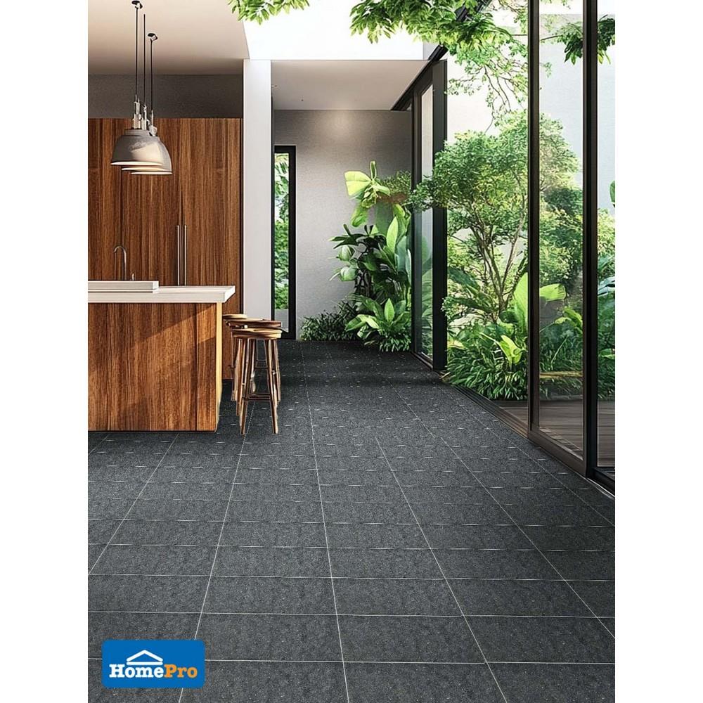 กระเบื้องพื้นพอร์ซเลน 30x60 ซม. COTTO ESPANA เมเทออร์ แอนตราซิต้า R11 ดำ 1.08 ตร.ม.