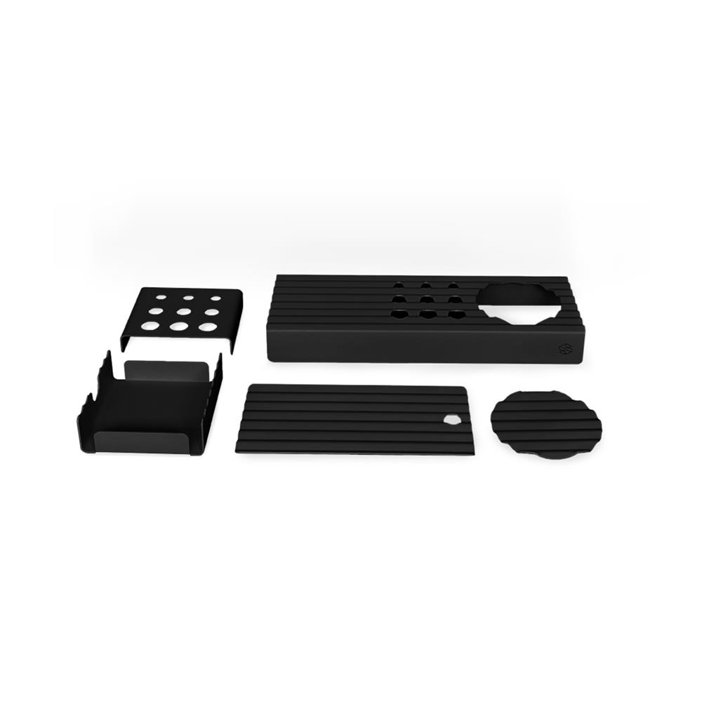 ชุดถาดใส่ของ SPACEMAKER METAL SHEET 5 ชิ้น สีดำ