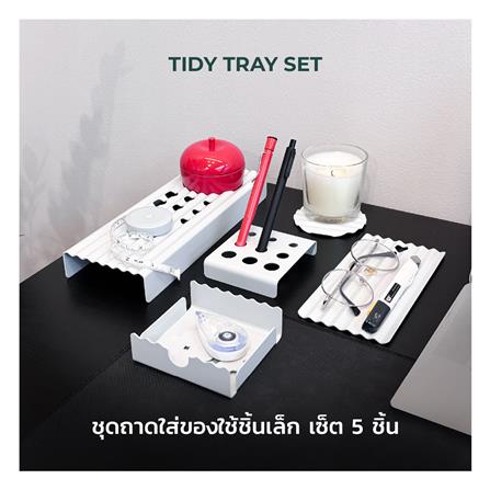 ชุดถาดใส่ของ SPACEMAKER METAL SHEET 5 ชิ้น สีดำ_2