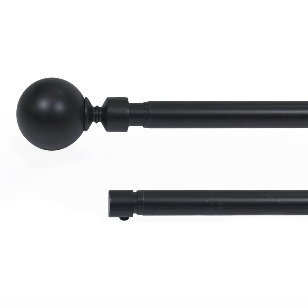 ราง 2 ชั้น ยืดหด HOME LIVING STYLE METAL 120-210 ซม. สีดำ