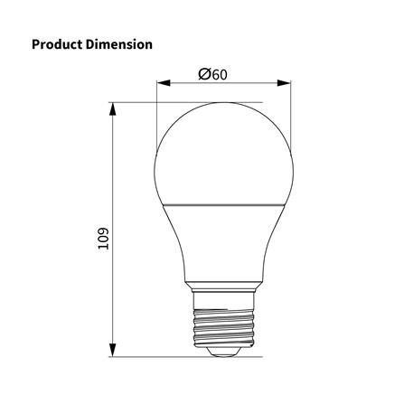 หลอด LED SHINING A60 9 วัตต์ COOL WHITE E27_7
