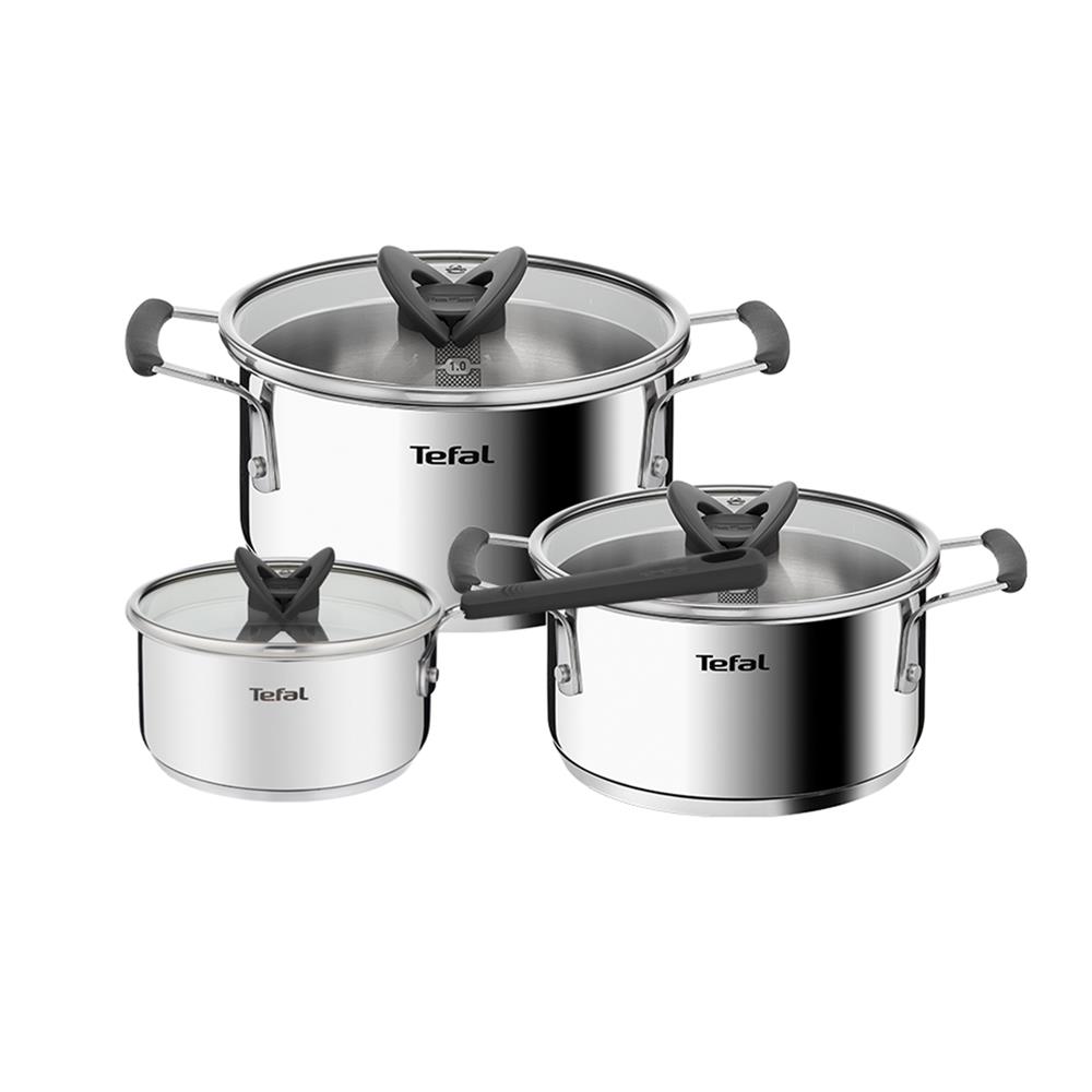 ชุดหม้อ TEFAL OPTI'SPACE G7376S4 IH 6 ชิ้น