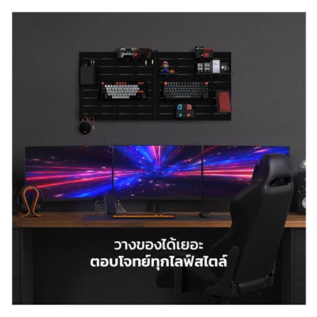 แผ่นเหล็กติดผนัง SPACEMAKER 52.3x2x48 ซม. สีเทา_3
