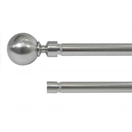 ราง 2 ชั้น ยืดหด HOME LIVING STYLE METAL 180-310 ซม. สีเงิน_0