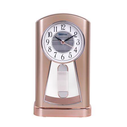 นาฬิกาตั้งโต๊ะ RHYTHM 4SG724WR13 5.2X9 นิ้ว สีโรสโกลด์_0