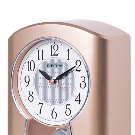 นาฬิกาตั้งโต๊ะ RHYTHM 4SG724WR13 5.2X9 นิ้ว สีโรสโกลด์_1