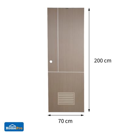 ประตูห้องน้ำ UPVC AZLE BN-11-1A 70x200 ซม. สี STONE GREY_4