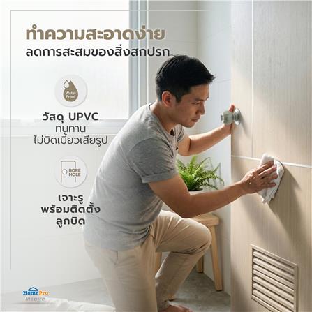 ประตูห้องน้ำ UPVC AZLE BN-11-1A 70x200 ซม. สี ASH_6