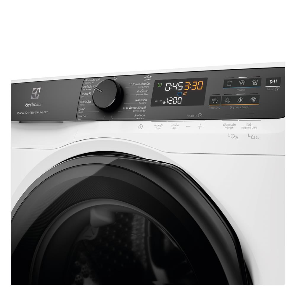 เครื่องซักอบผ้าฝาหน้าพร้อมขาตั้ง ELECTROLUX EWW1023P5WC 10/7 กก. 1200RPM อินเวอร์เตอร์ สีขาว