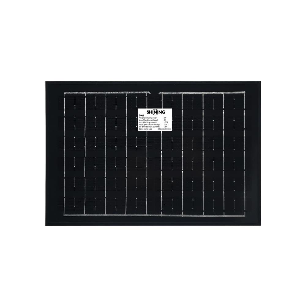 สปอตไลท์ SOLAR SHINING GALAXY 70 วัตต์ DAYLIGHT สีดำ