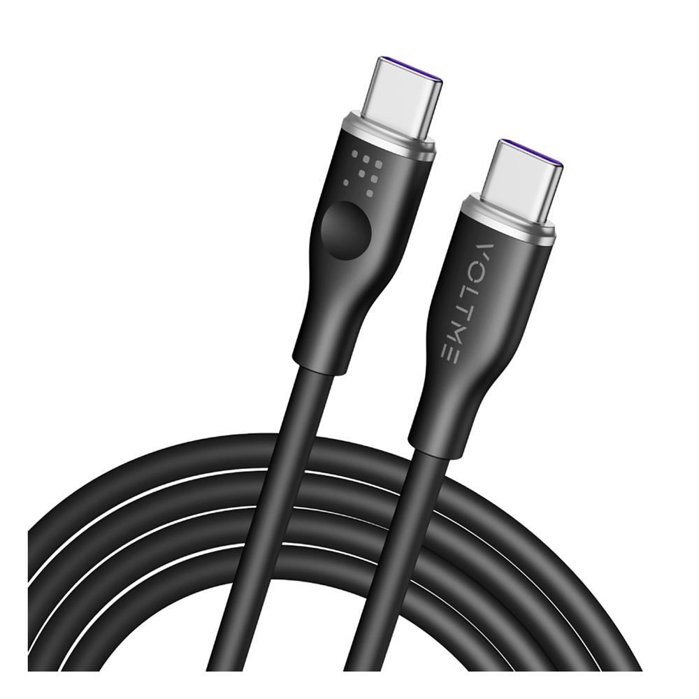 สายชาร์จ USB-C TO USB-C VOLTME C2032 1 เมตร สีดำ