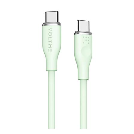 สายชาร์จ USB-C TO USB-C VOLTME C2024 1 เมตร สีเขียว_0